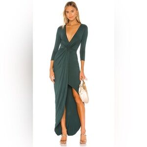 NWT Lovers and Friends Sundance Maxi Dress in Everglade Green, Size XS